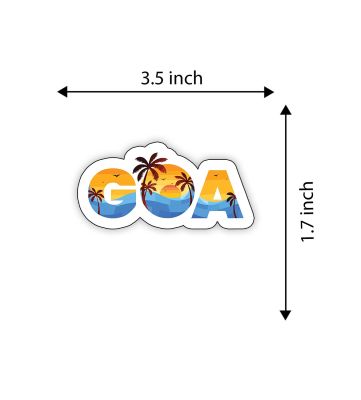 Indian State Theme Wooden Fridge Magnet  Magnet for Home Office Kitchen Refrigerator Door Stylish Decor Souvenir Gift  Indoor Decorative Gift Item (Goa Fridge Magnet)